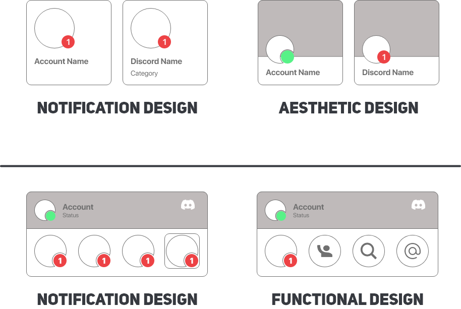 Discord widget high-fidelity in dark and light mode